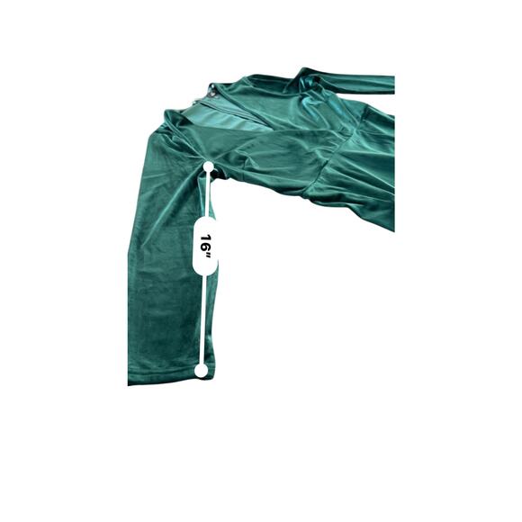 Lulus Green Velvet Gown - Size XL - Picture 8 of 11